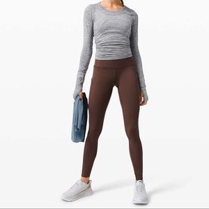 Size 2 Brown Lululemon Fast and Free 25”